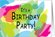 Birthday party invitation card