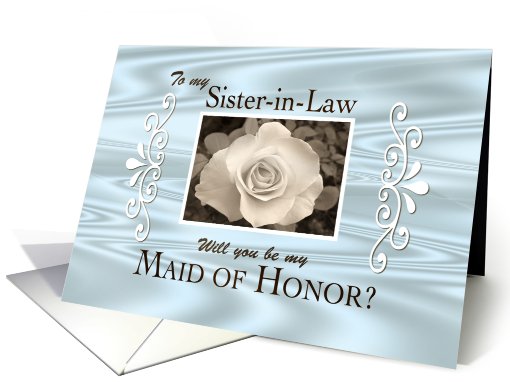 Sister-in-Law-Maid of Honor? card (434651)