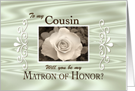 Cousin-Matron of Honor? card