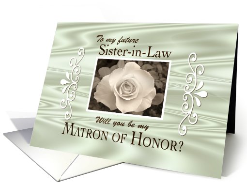 Future Sister-in-Law-Matron of Honor? card (434672)