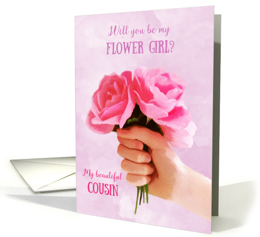 Cousin Bridal Invitation to be My Flower Girl at Wedding card (440162)