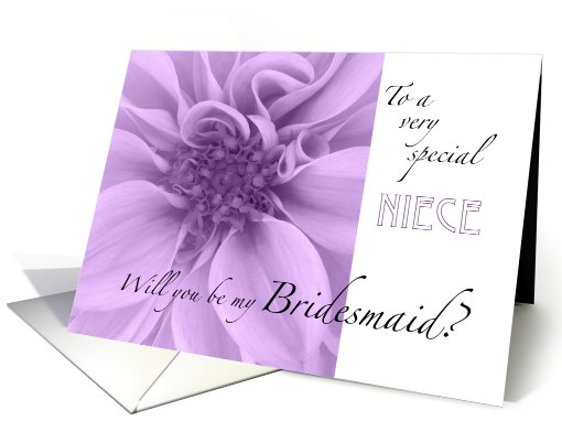 Niece-Will you be my Bridesmaid? card (517022)