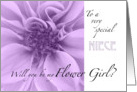 Niece-Will you be my Flower Girl? card