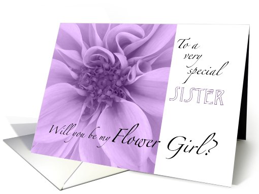 Sister-Will you be my Flower Girl? card (517033)