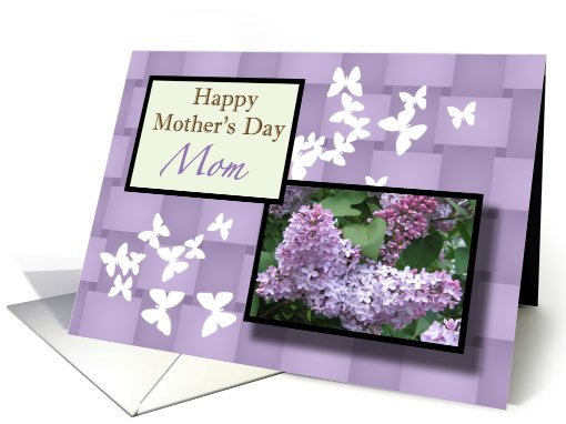 Happy Mother's Day Mom lilac floral card (598027)