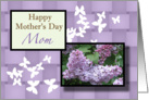 Happy Mother’s Day Mom lilac floral card
