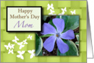 Happy Mother’s Day Mom periwinkle floral card