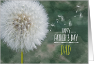 Dad Father’s Day Dandelion Wish and Flying Seeds card