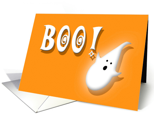 Happy Halloween Birthday Kids Boo and Cute ghost card (624251)