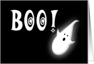 Halloween Party Invitation Kids Boo Spooky Little Ghost card