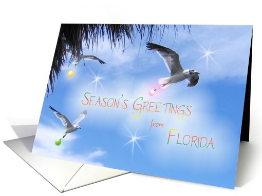 Season's Greetings from Florida tropical card with... (663820)