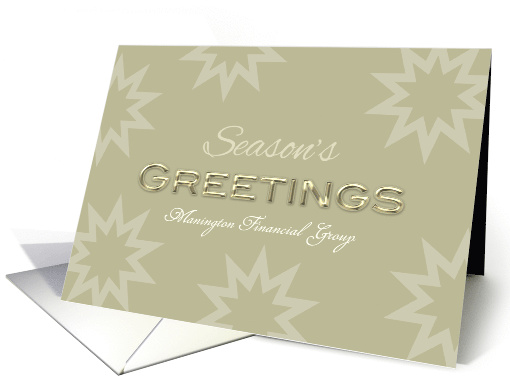 Business Season's Greetings Customizable Company Name card (665457)