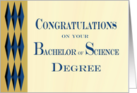 Graduation Congratulations Bachelor of Science card