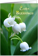 Easter Blessings Floral Lily of the Valley card