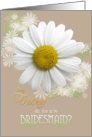 Friend Will you be my Bridesmaid? Daisy Oyster color card