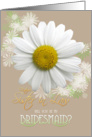 Future Sister-in-Law Will you be my Bridesmaid? Daisy Oyster color card