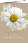 Best Friend Will you be my Matron of Honor? Daisy Oyster color card