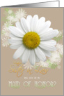 Future Sister-in-Law Will you be my Maid of Honor? Daisy Oyster color card