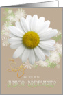 Sister Will you be my Junior Bridesmaid? Daisy Oyster color card