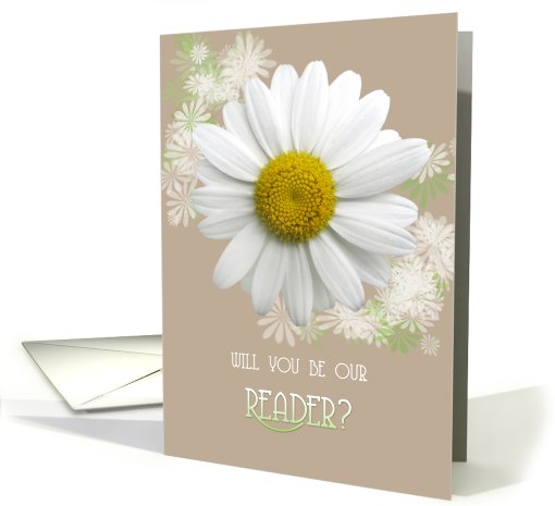 Will you be our Reader? Daisy Oyster color card (798240)