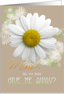 Mom Will you Give me Away? Daisy Oyster color card