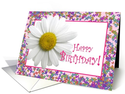 Happy Birthday like a Granddaughter Daisy card (814805)