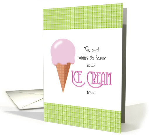 Summer Camp Thinking of You Ice Cream Cone card (835034)