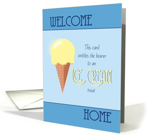 Summer Camp Welcome Home Ice Cream Cone card (835040)
