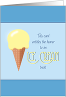 Summer Camp Thinking of You Ice Cream Cone card