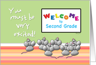 Welcome to 2nd Grade from Teacher Cute Mice and SMART Board card