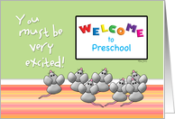 Welcome to Preschool from Teacher Cute Mice and SMART Board card