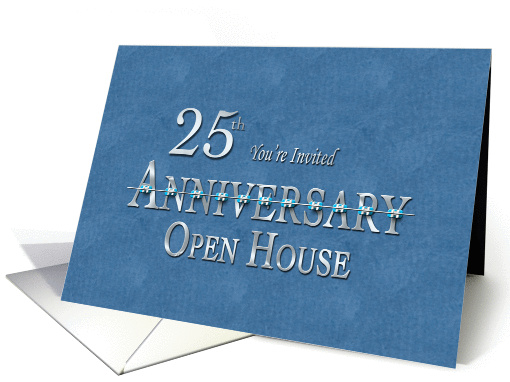 Orthodontic Open House Invitation 25th Anniversary card (861358)