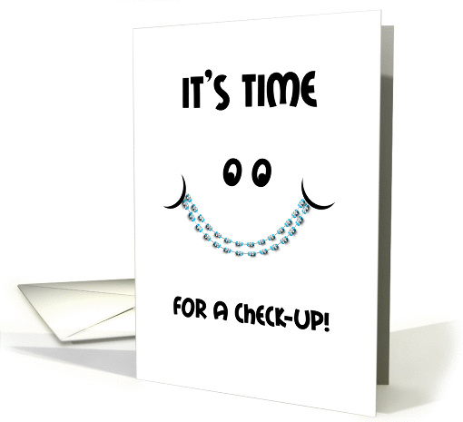 Orthodontic Appointment Reminder Time for a Check Up-Braces card