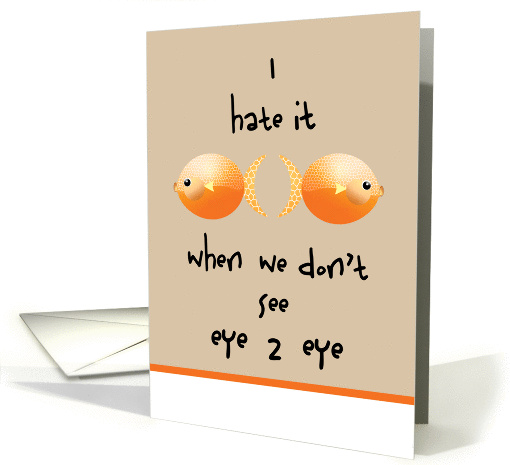 Fish Don't See Eye 2 Eye Blank Inside card (876743)