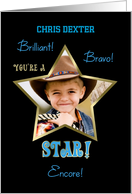 Congratulations Performing Arts You’re a STAR! Photo Card Custom Name card