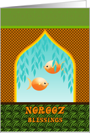 Persian New Year Norooz Blessings Goldfish card