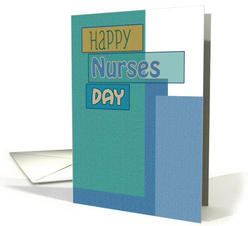 Nurses Male Nurse Blue Scrapbook Look card (909623)