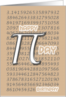 Birthday Pi Day 3.14 March 14th card