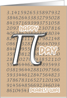 Wife Happy Pi Day 3.14 March 14th card
