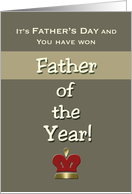 Father’s Day Humor Father of the Year! Claim your Prize. card