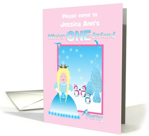 Customizable 1st Birthday Party Invitation Winter... (986535)