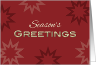 Season’s Greetings Classic Elegant Business for Christmas Season card