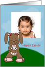 Bunny holding a bunny photocard card