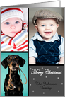 Christmas photo collage photo card