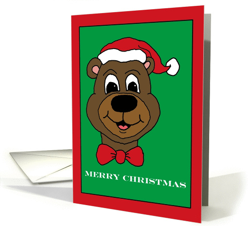 christmas bear card (312085)