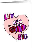 Luv bug Valentine’s Day for Kids card