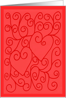 hearts intertwined card