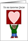 uncle valentine card