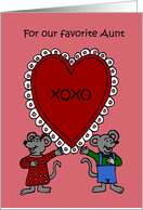 Aunt valentine card