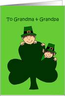 St. Patrick’s day greeting for grandparents card